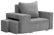 Fotel rozkładany 1 os z funkcją spania DOTEX2 Szary