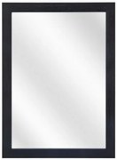 Czarne lustro ścienne w drewnianej ramie D4-M63