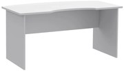 Białe długie biurko komputerowe M1-A36