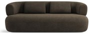Brązowa sofa z materiału bouclé 178 cm Jenny – Micadoni Home