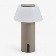 Bezprzewodowa Lampa Stołowa Led Do Użytku Zewnętrznego Z Żelaza Socotra Moka Brown - Sklum