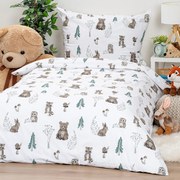 4Home Pościel bawełniana Forest Friends, 140 x 200 cm, 70 x 90 cm