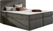 Łóżko kontynentalne BOLERO 180x200 grafitowe z pojemnikiem ELTAP