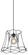Retro Lampa wisząca czarna 40 cm - Granny Frame