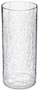 Wazon szklany, efekt mrożonego szkła, 30 cm