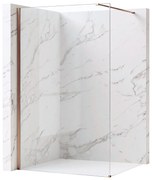 Kabina prysznicowa Walk-In Rea Flexi Transparent / Brush Copper 80