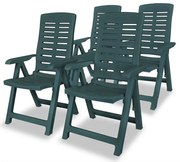 Zestaw zielonych krzeseł ogrodowych G5-M95