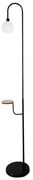 Czarna lampa stojąca (wysokość 173 cm) Vanity – Candellux Lighting
