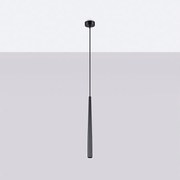 Lampa wisząca nowoczesny Euphora, stal - 1 źródło światła 4000K - L.8 x H.118 cm - czarny
