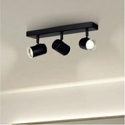 Eglo 901966 - Oprawa punktowa do łazienki CONSUMA 3xGU10/5W/230V IP44 czarna