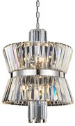 Żyrandol AURELIA CHROME 8xE14, kryształowy, glamour