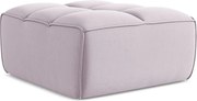 Pufa - z tkaniny welwetowej - lawendowy - KALAI