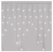 LED Zewnętrzny łańcuch bożonarodzeniowy 300xLED/8 trybów 10m IP44 zina biel + zdalne sterowanie