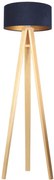 Lampa stojąca HOME 40 granatowa/złoty/sosna BPS KONCEPT