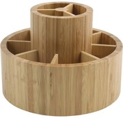 MSV Bambusowy organizer obrotowy na kosmetyki Isalys 20 x 15,3 cm