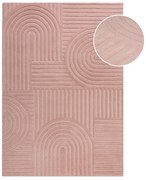 Różowy dywan wełniany Flair Rugs Zen Garden, 160x230 cm