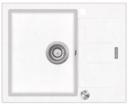 Concept DG05C45WH - Zlewozmywak kuchenny CUBIS 50x62 cm granit/biały