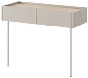 Toaletka Desin 100 cm z szufladami i metalowymi nogami - kaszmir / dąb nagano