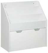 Regał na książki z szufladą, 3 półki