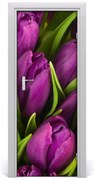 Naklejka samoprzylepna okleina Fioletowe tulipany