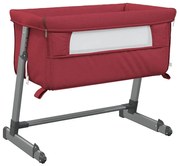 Czerwone łóżeczko niemowlęce z regulowaną wysokością C2-A45