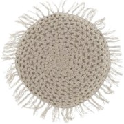 Okrągła poduszka dekoracyjna TUFO 45 cm, szara