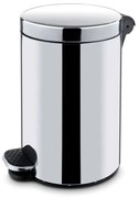Kosz z pedałem,śmietnik, 12l, płynne zamykanie, nierdzewny błyszczący