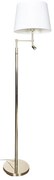 ByRydens 1988780-6509 Lampa stojąca ORLANDO 1xE27/5W/230V + LED/3W biała/złota