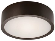 Ciemnobrązowa lampa sufitowa z szklanym kloszem ø 27 cm Eveline – LAMKUR