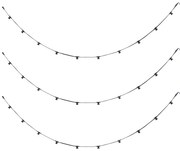 Łączone czarne oświetlenie dekoracyjne z wtyczką 14m 30-punktowe IP44 - Lubber