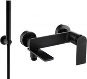 Mexen Zero R70 bateria wannowa z zestawem prysznicowym, czarna - 7113R70-70