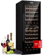 Klarstein Barossa 48cm 77 Butelek Winiarka Dwustrefowa Czarny