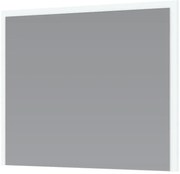 Prostokątne minimalistyczne lustro w białej ramie 80 cm R8-F39