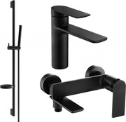 Mexen Zero DS70 zestaw wannowy, czarny - 71103DS70-70