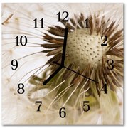 Zegar ścienny kwadrat Mniszek lekarski