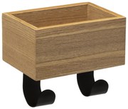 Wieszak do przedpokoju z 2 haczykami i półką, 20 cm