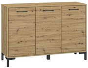 Komoda NIKOLA 120 3D dąb artisan ML MEBLE