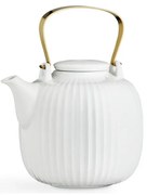 Biały porcelanowy dzbanek do herbaty Kähler Design Hammershoi, 1,2 l
