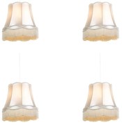 Zestaw 4 x lampa wisząca kremowa 45cm - Granny Retro Oswietlenie wewnetrzne