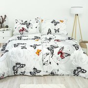 Stanex Pościel z kory Motyl biały, 140 x 200 cm, 70 x 90 cm