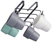 Metalowy uchwyt na 10 kubków, montaż bez wiercenia