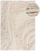 Pomarańczowo-kremowy wełniany dywan 120x170 cm Abstract Swirl – Flair Rugs