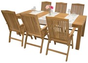 MONTE LAGUNA 240 ogrodowy zestaw tekowy 6x Regulowane krzesło ogrodowe LAGUNA