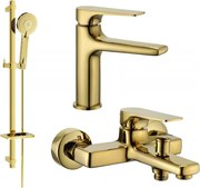 Mexen Lynx DQ40 zestaw wannowy, złoty - 745903DQ40-50