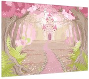 Obraz - Podróż do różowego królestwa (70x50 cm)
