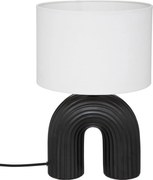 Lampa z abażurem Eidel i z ceramiczną podstawą, 40,5 cm