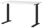 Biurko z regulacją wysokości z białym blatem 80x120 cm Downey – Germania