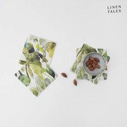 Zielone tekstylne podkładki zestaw 4 szt. Lotus – Linen Tales