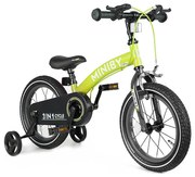 QPlay - Rower dziecięcy 14" MINIBY 3w1 zielony