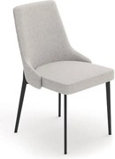 Komplet 2 nowoczesnych krzeseł "Venus" w tkaninie łatwej do czyszczenia funkcjonalne do salonu cm 58,5x48,5 89h